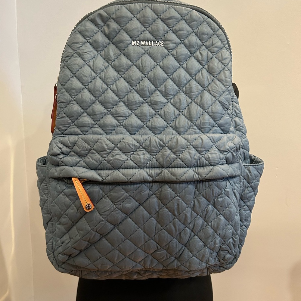 MZ Wallace Slate Quilted Backpack
